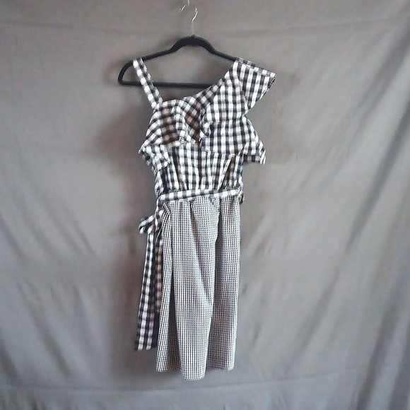 Calvin Klein Women's Checkered Gingham Dress Size 6 - Picture 4 of 5
